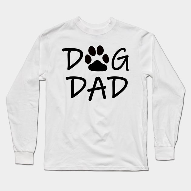 Dog Dad Long Sleeve T-Shirt by Stupidi-Tees